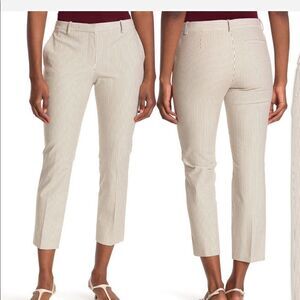 Theory Women’s treeca 4 stripe stretch cotton crop pants size 18, NWT